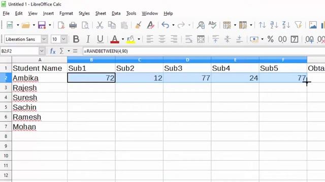 How to use sum min max and average and percent formula in libre calc in hindi and english смотреть онлайн