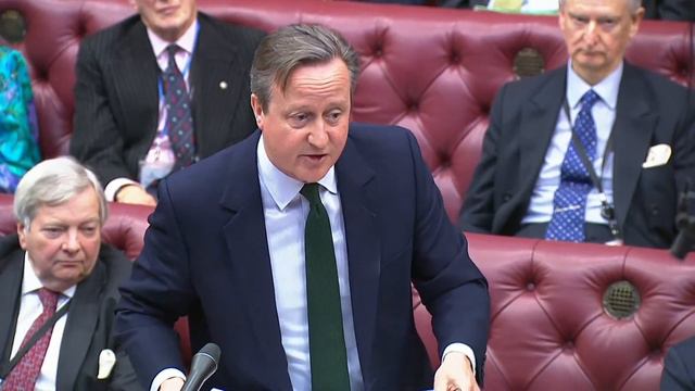 Foreign Secretary David Cameron Faces Questions In The House Of Lords смотреть онлайн