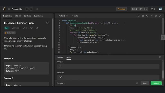 Leetcode | 14. Longest Common Prefix смотреть онлайн