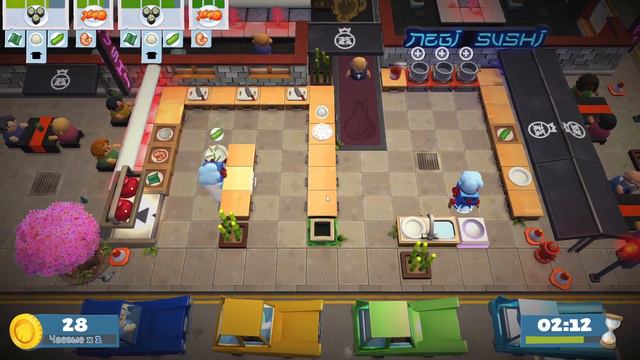 Overcooked 2/ Полное прохождение. Часть 1 смотреть онлайн