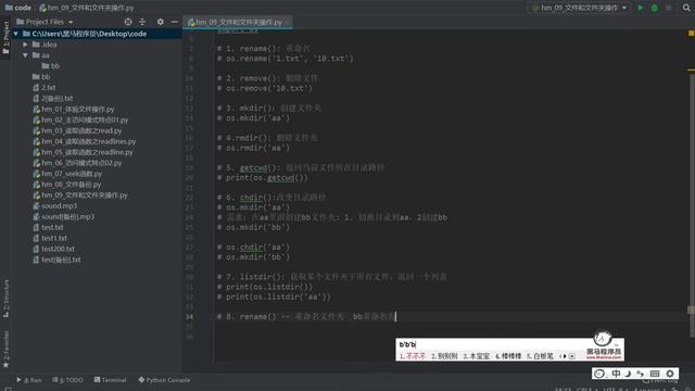 Python基础19 文件夹操作函数之rename смотреть онлайн