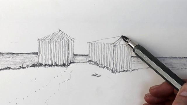 Quick Architectural Sketch (Using Tone to Describe Landscape) смотреть онлайн