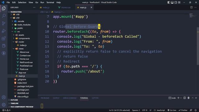 Navigation Guards in Vue Router (Hindi) смотреть онлайн