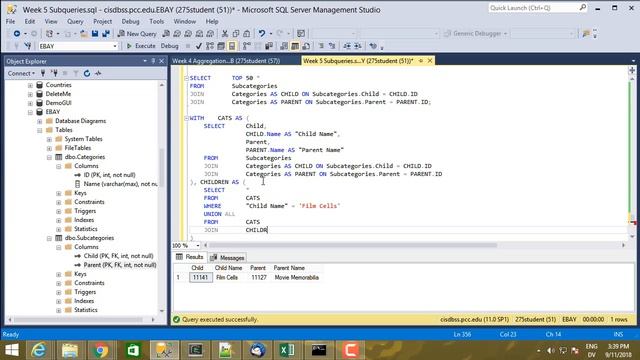 275 Recursive CTEs смотреть онлайн