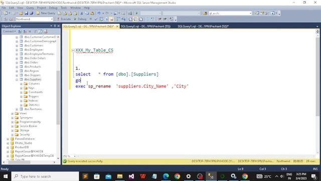How to rename Object in SQL Server смотреть онлайн