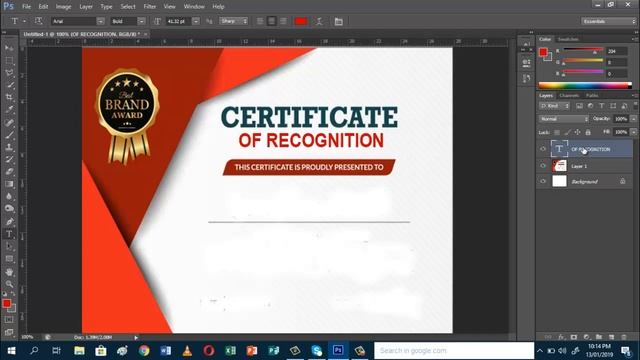 How to make elegant certificate using Photoshop CS6 смотреть онлайн
