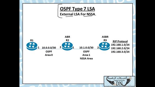 رسالة تقنية 697 : OSPF Type 7 LSA смотреть онлайн