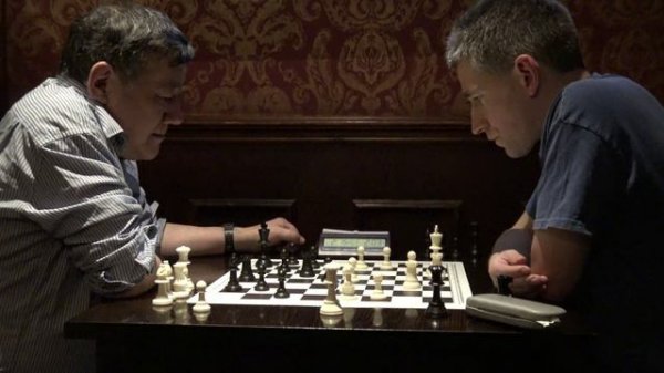 King's Head Blitz 2016 Final Game 2: Mickey Adams 1/2-1/2 Mark Hebden