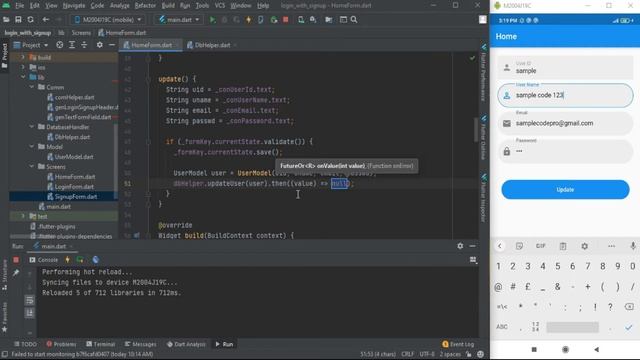 Flutter Login, Signup with Sqlite DB - 4 by Sample Code | Flutter Tutorial | Flutter 2021 смотреть онлайн