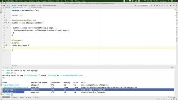 Spring Tips: the Cloud Foundry Client Java autoconfiguration