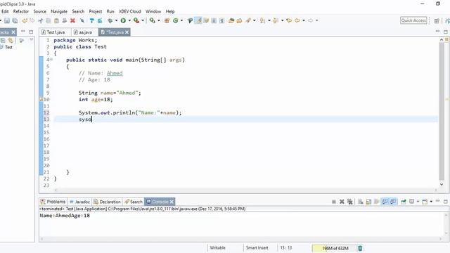 The Beginning of java { Initialization and using Scanner } Part1 #1 смотреть онлайн