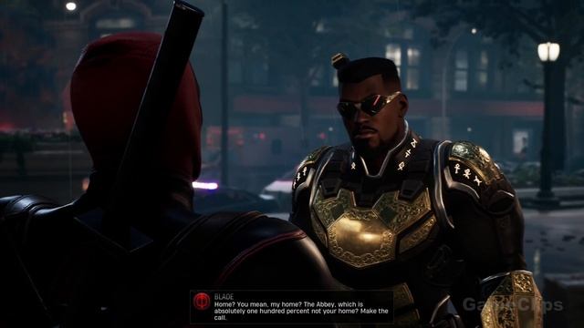 Deadpool Meets Blade Scene 4K ULTRA HD - Marvel's Midnight Suns смотреть онлайн