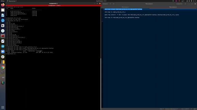 Backup образа rbd KVM из ceph, при работающей ВМ. #3 смотреть онлайн