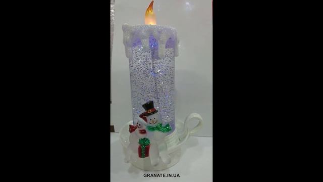 Декоративный фонарь в форме свечи, на батарейках (3хААА), 25см смотреть онлайн