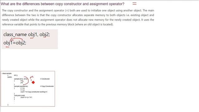 Difference between Copy Constructor and Assignment Operator,Copy Constructor vs Assignment Operator смотреть онлайн
