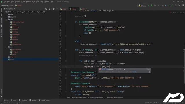 Discord.py Bot Tutorial - Paginated Help Command (Episode #20) | MenuDocs смотреть онлайн