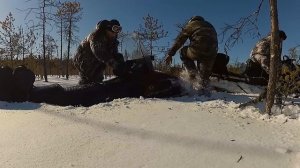 Yamaha VK 540, BRP Lynx 69 Yeti и Stels Viking 600 по глубокому снегу.