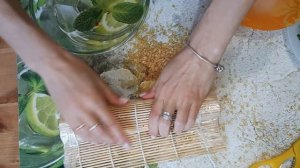 Готовлю роллы дома без сыра!♡ Домашние роллы♡ Вкусно получилось?♡