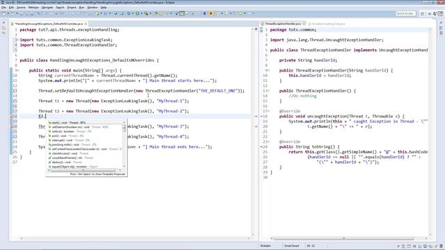 Handling Uncaught Exceptions Defaults And Overrides : Efficient Java Multithreading with Executors смотреть онлайн