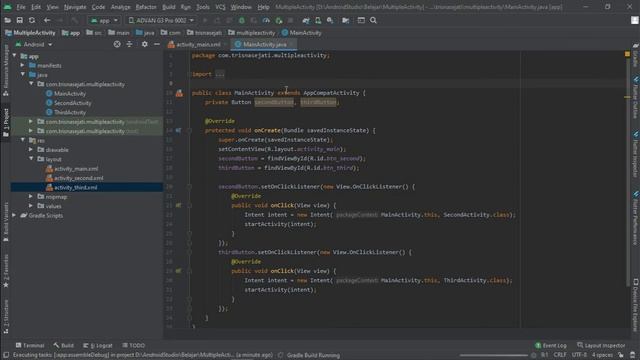 ANDROID STUDIO - MULTIPLE ACTIVITY (Membuka dan Mengirim Data Antar Activity) смотреть онлайн