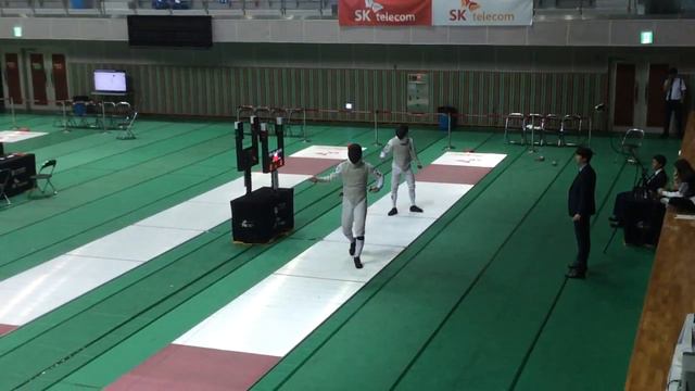 18' Korea national fencing foil tournament final Lee Kwanghyun vs Kim Minkyu 1/3 смотреть онлайн