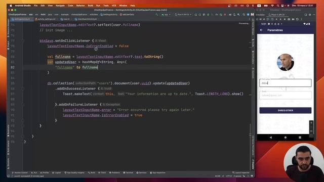 8 - Application de chat pour l'Équipe de France - Tutoriel #Android Studio & #Kotlin & #Firebase смотреть онлайн