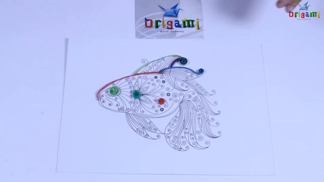 Quilling EP20  Fish  || سمكة بفن الكويلينج || فن الكويلينج