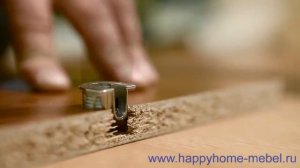 Установка двухсегментных стяжек типа Hettich. Видеоинструкция