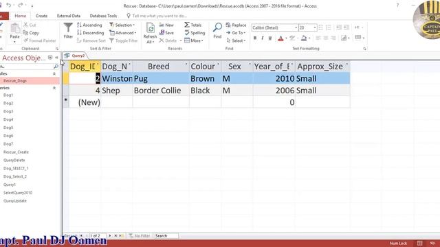 SQL Tutorial of how to use the operator AND to search for records in Microsoft Access смотреть онлайн