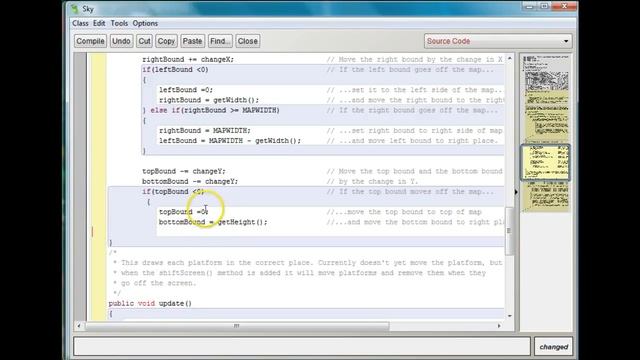 Greenfoot Scrolling Platform World 2: Shift the Screen смотреть онлайн
