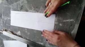 Подробное построение выкройки сумочки с отрезным бочком.