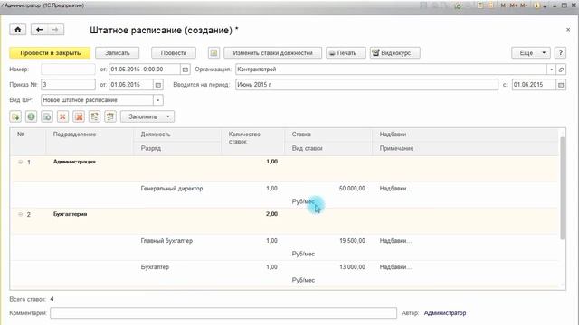 18 Штатное расписание
