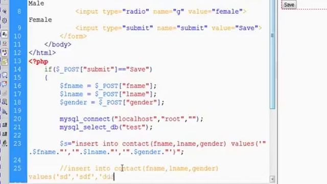 003 PHP MySQL Database Beginner Tutorial Insert Record with radio button in Hindi смотреть онлайн