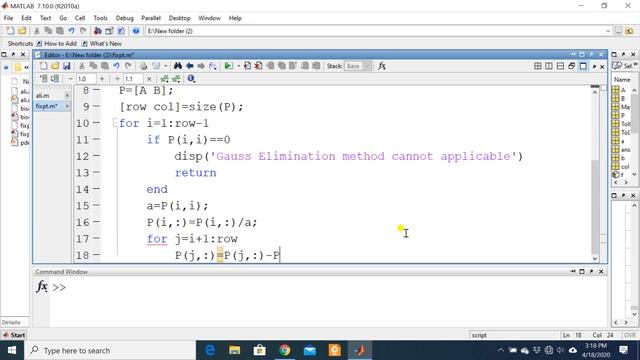 Matlab code of Gauss Elimination Method.|Lecture#8 ||Numerical Analysis |Matlab Tutorial in Urdu смотреть онлайн