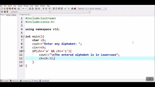 How to convert a lowercase alphabet to uppercase or vice-versa смотреть онлайн