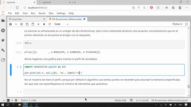 19 Ecuaciones diferenciales solve_ivp - Python para Ingeniería Química смотреть онлайн
