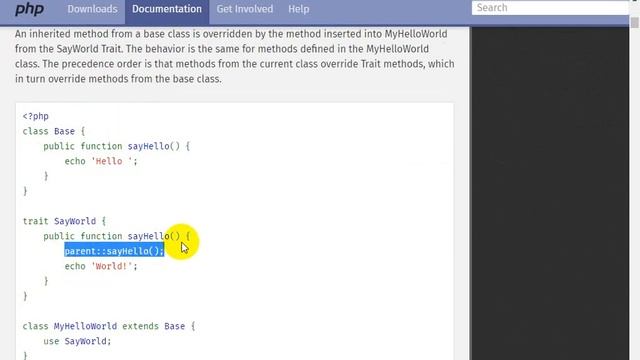 PHP Trait смотреть онлайн