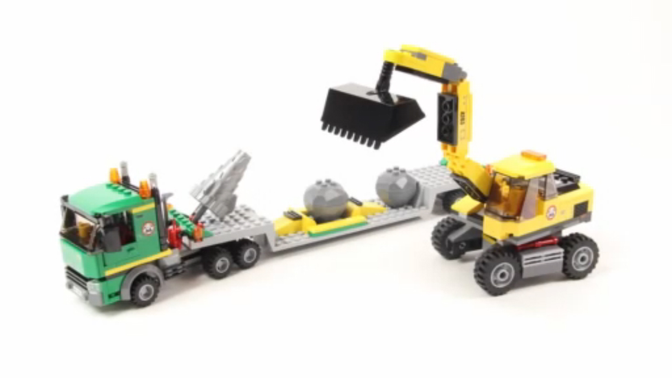 Lego City 4203 Excavator Transporter - Lego Speed Build смотреть онлайн