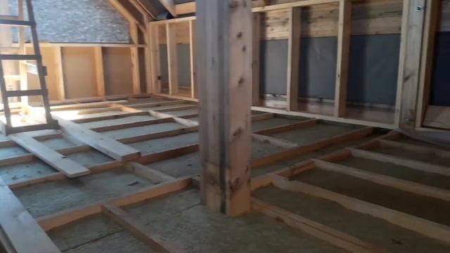Смонтированная каменная вата в перекрытии каркасного дома смотреть онлайн
