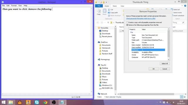 How to delete Thumbs db and Desktop ini on windows 8 смотреть онлайн