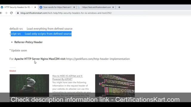 How to change HTTP security headers using IIS or web configuration file смотреть онлайн