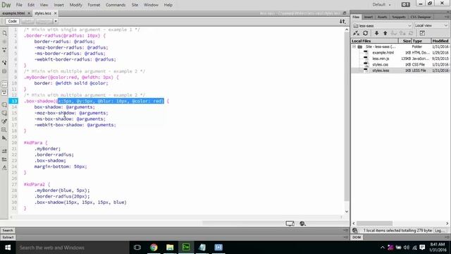 Parametrized mixins in LESS - Contd ( PART - 12 - Learn LESS and SASS with CSS ) смотреть онлайн