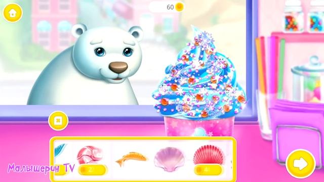 Фургончик с мороженым спасает малышей от жары Готовим мороженое в игре для детей смотреть онлайн