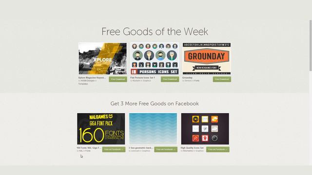 Creative Market Free Goods Roundup! Week of August 4th, 2014 смотреть онлайн