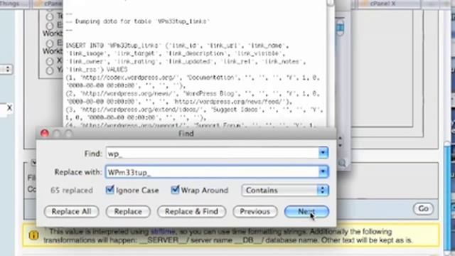 Change WordPress table prefix from wp_ смотреть онлайн