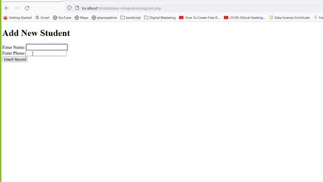 PHP Integration With MySQL DB смотреть онлайн