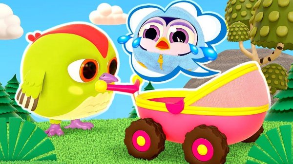 Тук Тук и Хоп Хоп ухаживают за пингвиненком! Развивающие мультики для малышей. Сборник