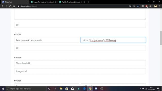 Webhook e Embed - Mensagem com barra colorida смотреть онлайн