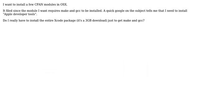 Easy way to get gcc and make in OSX смотреть онлайн