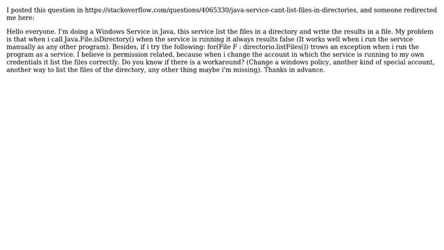 DevOps & SysAdmins: Java service can't list files in directories (2 Solutions!!) смотреть онлайн